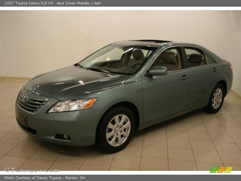 Aloe Green Metallic / Ash 2007 Toyota Camry XLE V6