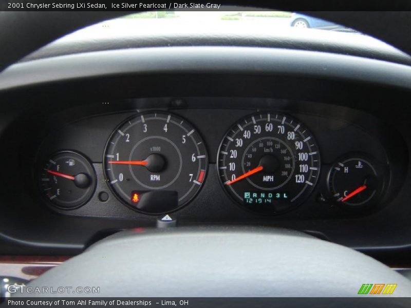 Ice Silver Pearlcoat / Dark Slate Gray 2001 Chrysler Sebring LXi Sedan