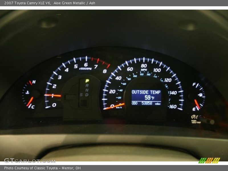 Aloe Green Metallic / Ash 2007 Toyota Camry XLE V6