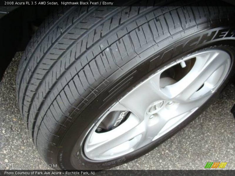 Nighthawk Black Pearl / Ebony 2008 Acura RL 3.5 AWD Sedan