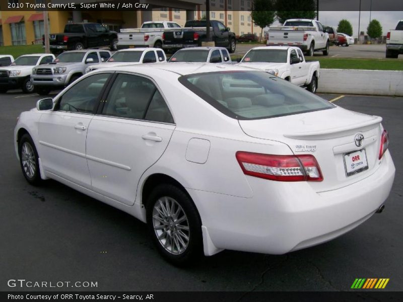 Super White / Ash Gray 2010 Toyota Camry LE