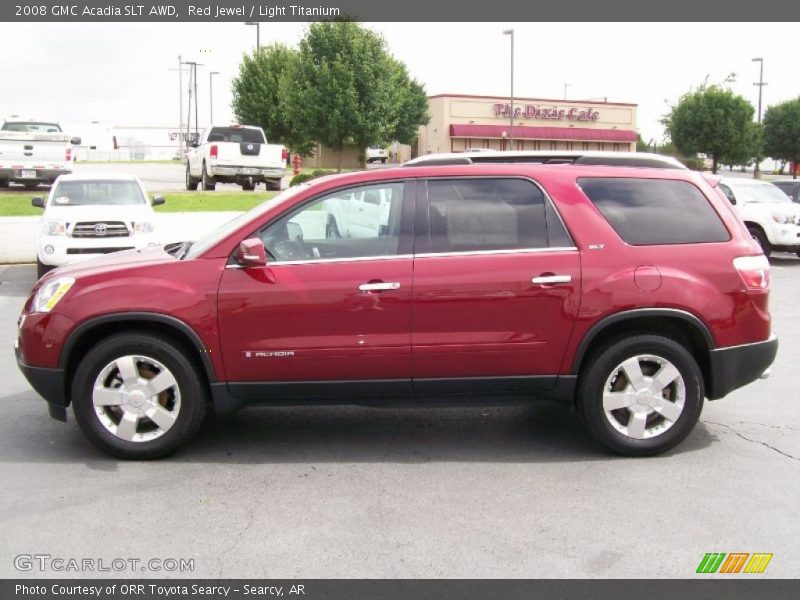 Red Jewel / Light Titanium 2008 GMC Acadia SLT AWD