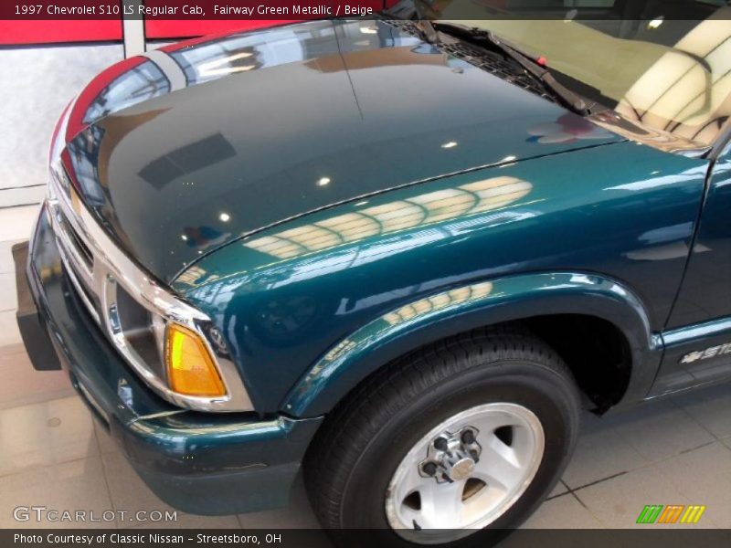 Fairway Green Metallic / Beige 1997 Chevrolet S10 LS Regular Cab