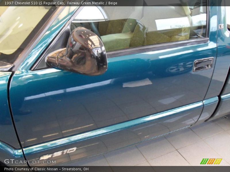 Fairway Green Metallic / Beige 1997 Chevrolet S10 LS Regular Cab
