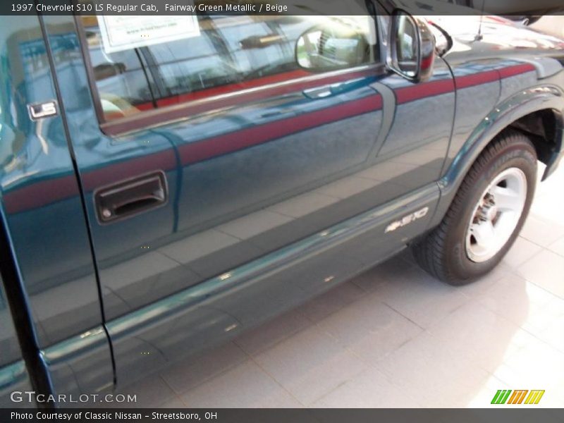 Fairway Green Metallic / Beige 1997 Chevrolet S10 LS Regular Cab