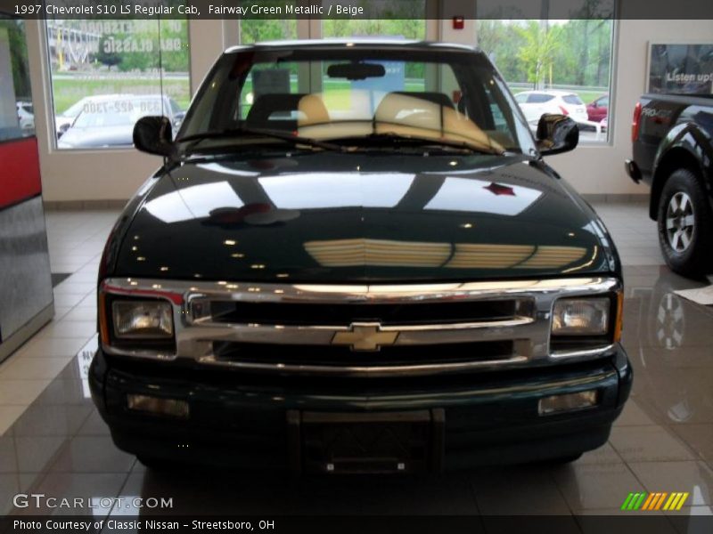 Fairway Green Metallic / Beige 1997 Chevrolet S10 LS Regular Cab