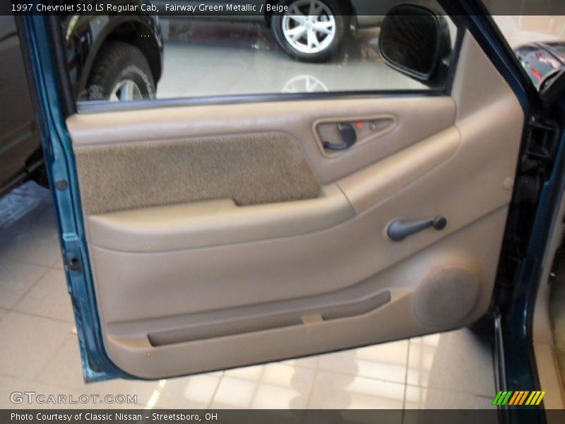 Fairway Green Metallic / Beige 1997 Chevrolet S10 LS Regular Cab