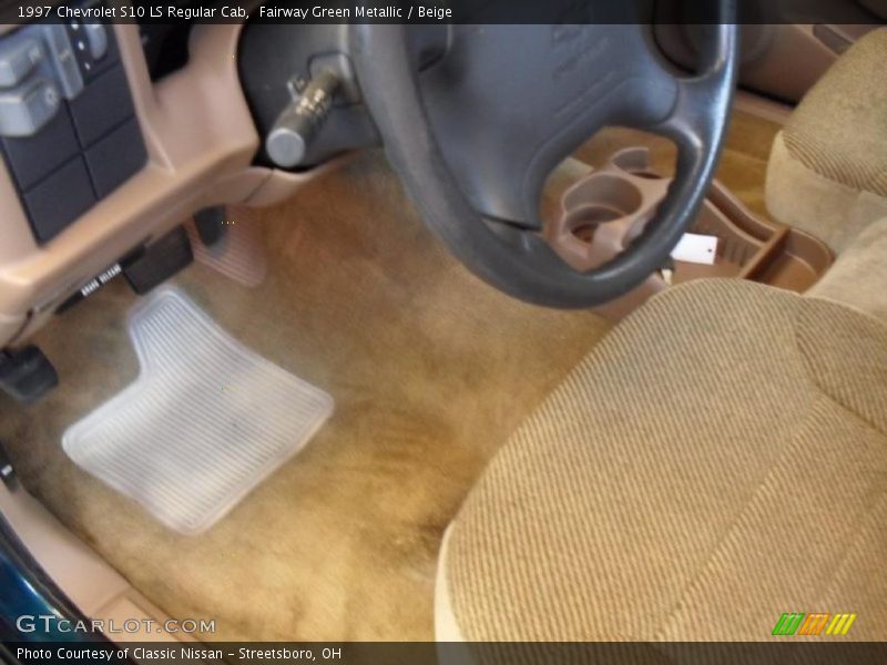 Fairway Green Metallic / Beige 1997 Chevrolet S10 LS Regular Cab
