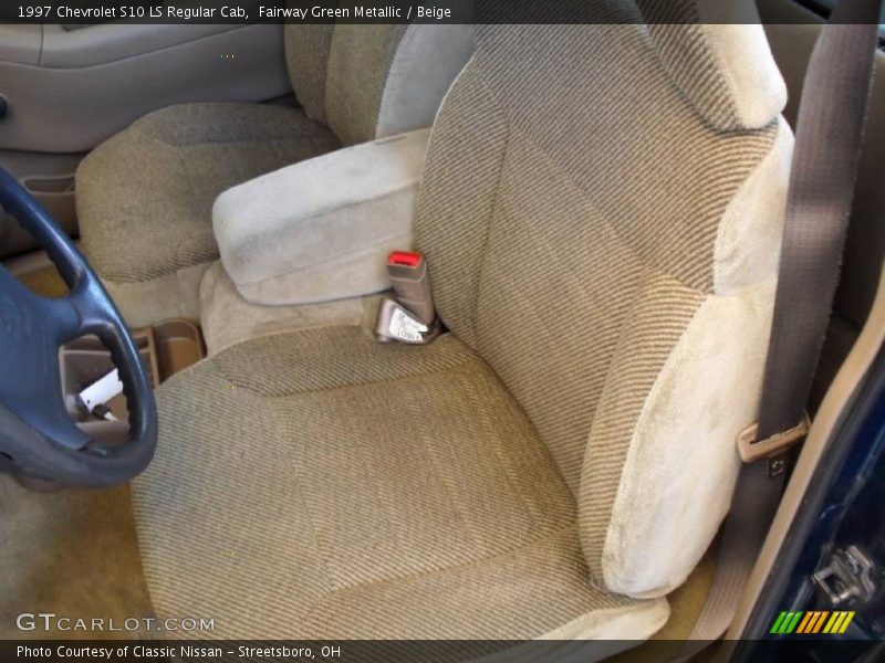 Fairway Green Metallic / Beige 1997 Chevrolet S10 LS Regular Cab