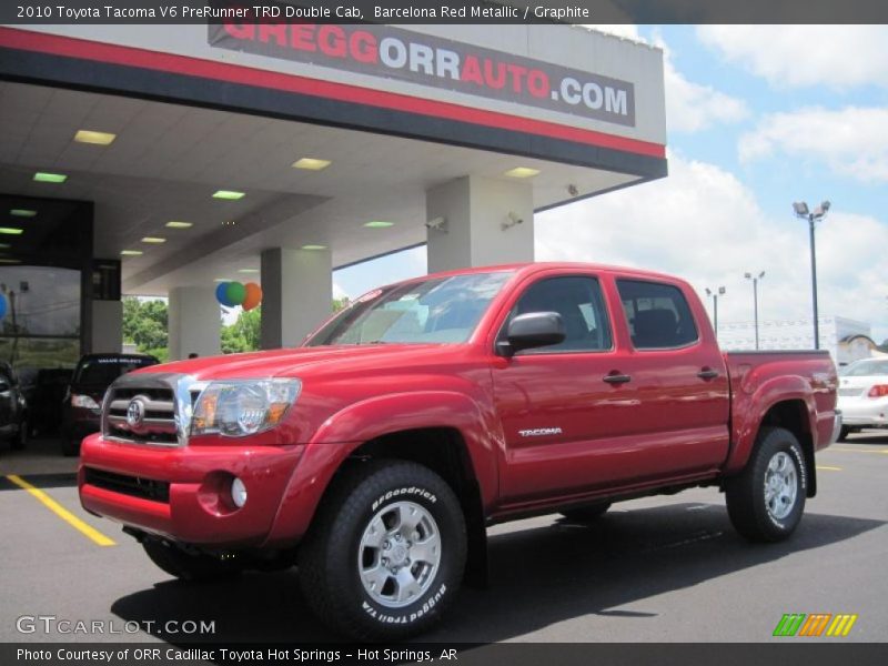 Barcelona Red Metallic / Graphite 2010 Toyota Tacoma V6 PreRunner TRD Double Cab