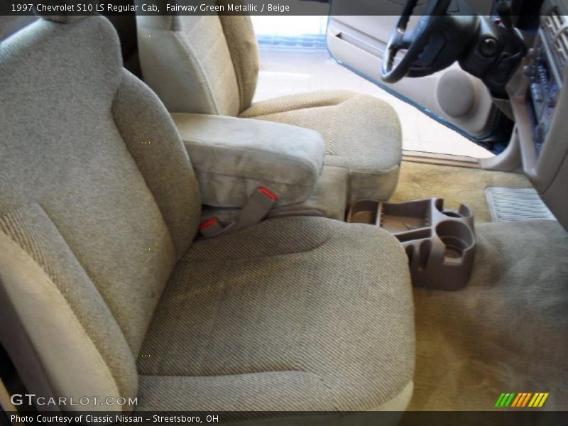 Fairway Green Metallic / Beige 1997 Chevrolet S10 LS Regular Cab