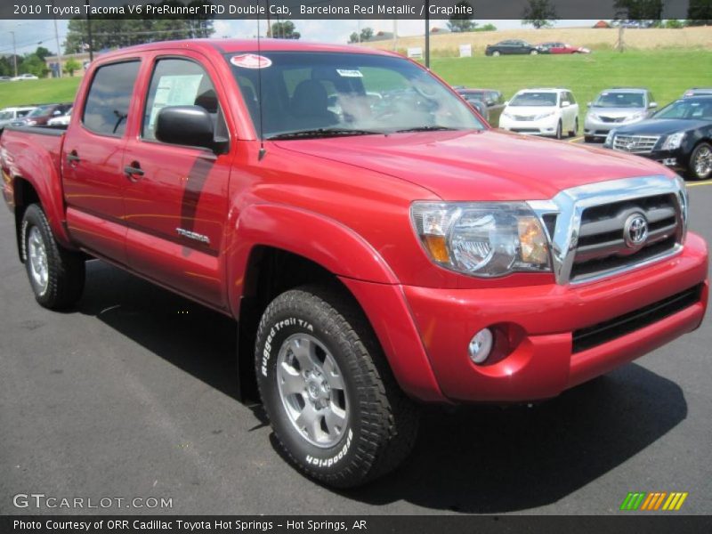 Barcelona Red Metallic / Graphite 2010 Toyota Tacoma V6 PreRunner TRD Double Cab