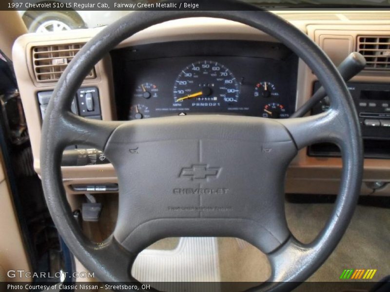 Fairway Green Metallic / Beige 1997 Chevrolet S10 LS Regular Cab