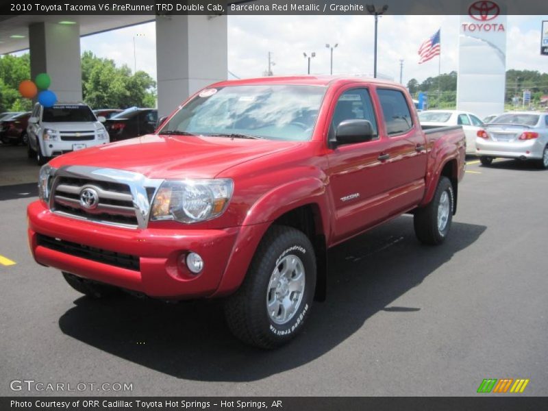 Barcelona Red Metallic / Graphite 2010 Toyota Tacoma V6 PreRunner TRD Double Cab