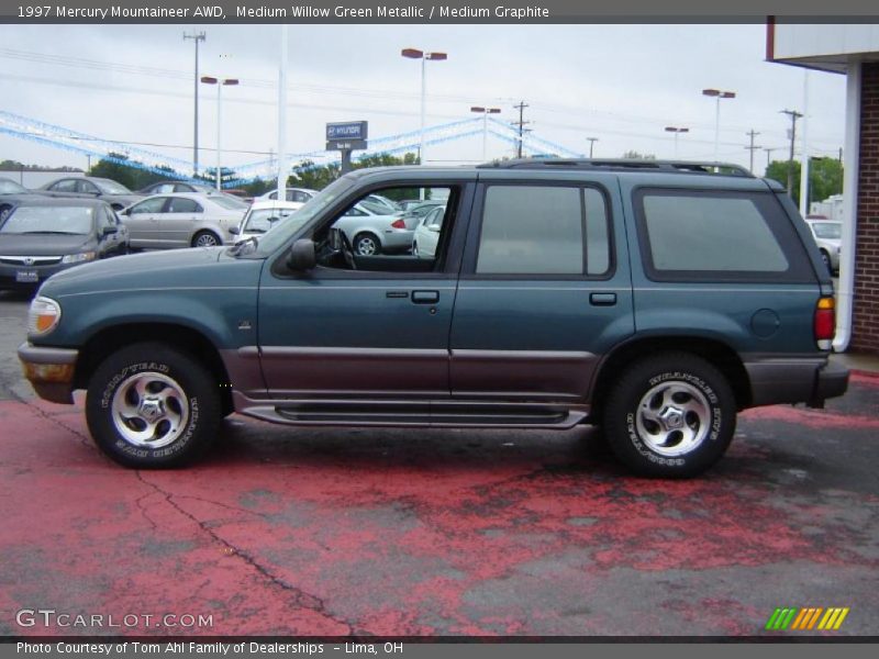 Medium Willow Green Metallic / Medium Graphite 1997 Mercury Mountaineer AWD