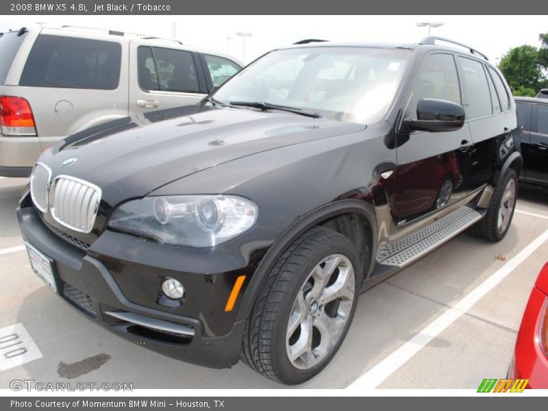 Jet Black / Tobacco 2008 BMW X5 4.8i