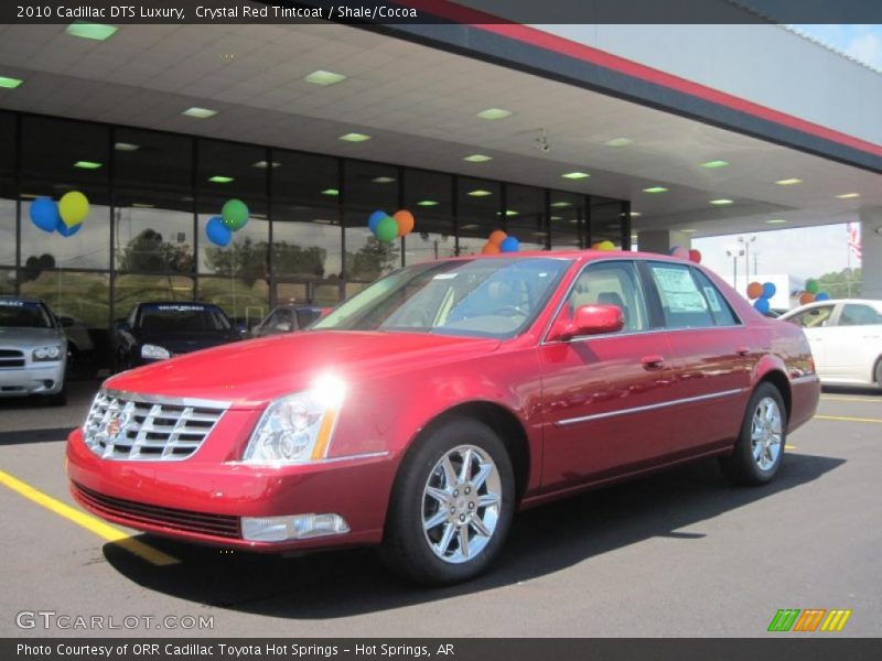 Crystal Red Tintcoat / Shale/Cocoa 2010 Cadillac DTS Luxury