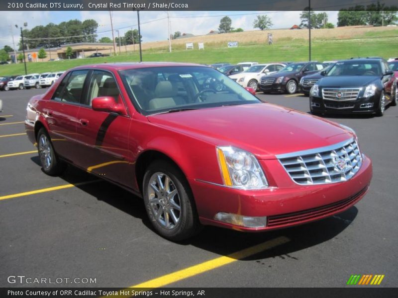 Crystal Red Tintcoat / Shale/Cocoa 2010 Cadillac DTS Luxury