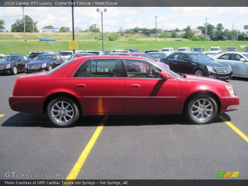 Crystal Red Tintcoat / Shale/Cocoa 2010 Cadillac DTS Luxury
