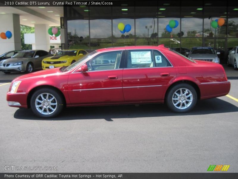 Crystal Red Tintcoat / Shale/Cocoa 2010 Cadillac DTS Luxury