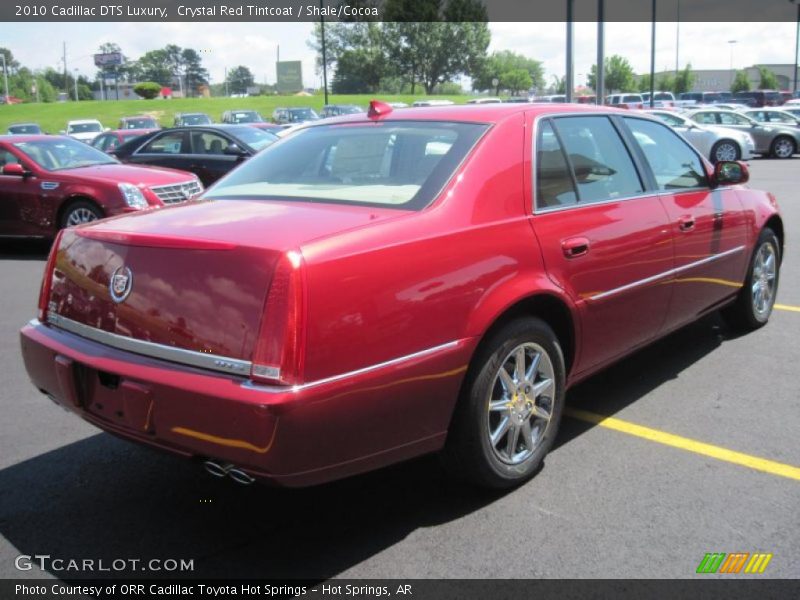 Crystal Red Tintcoat / Shale/Cocoa 2010 Cadillac DTS Luxury