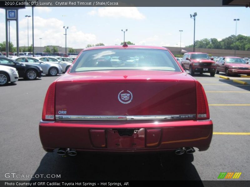 Crystal Red Tintcoat / Shale/Cocoa 2010 Cadillac DTS Luxury