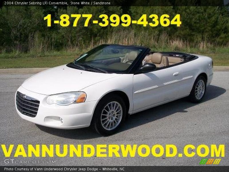 Stone White / Sandstone 2004 Chrysler Sebring LXi Convertible