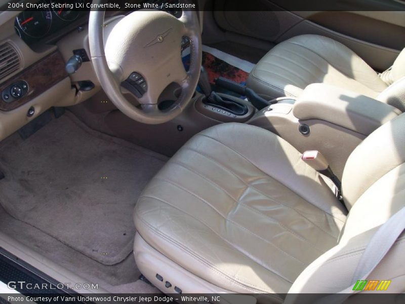 Stone White / Sandstone 2004 Chrysler Sebring LXi Convertible
