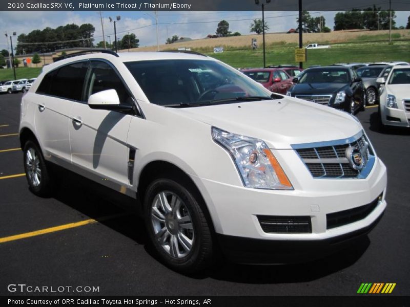 Platinum Ice Tricoat / Titanium/Ebony 2010 Cadillac SRX V6