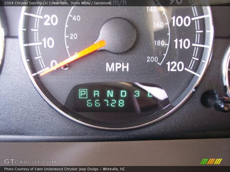 Stone White / Sandstone 2004 Chrysler Sebring LXi Convertible