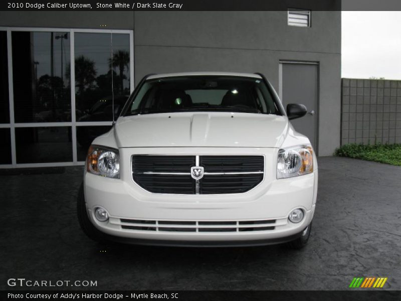 Stone White / Dark Slate Gray 2010 Dodge Caliber Uptown