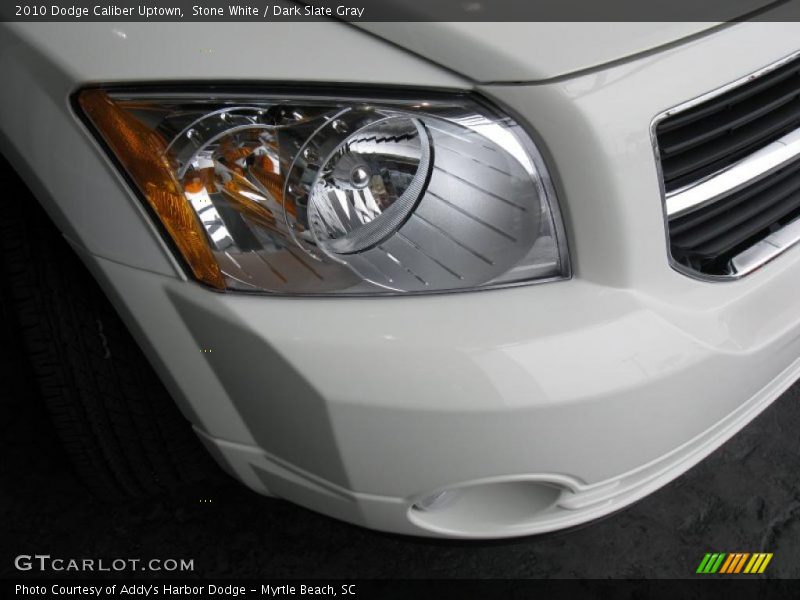 Stone White / Dark Slate Gray 2010 Dodge Caliber Uptown