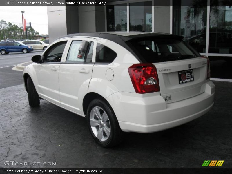 Stone White / Dark Slate Gray 2010 Dodge Caliber Uptown