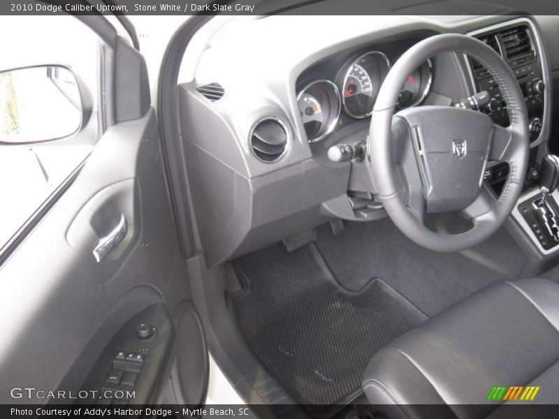 Stone White / Dark Slate Gray 2010 Dodge Caliber Uptown
