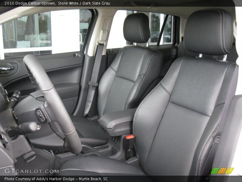 Stone White / Dark Slate Gray 2010 Dodge Caliber Uptown