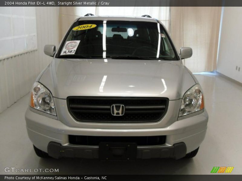 Starlight Silver Metallic / Gray 2004 Honda Pilot EX-L 4WD