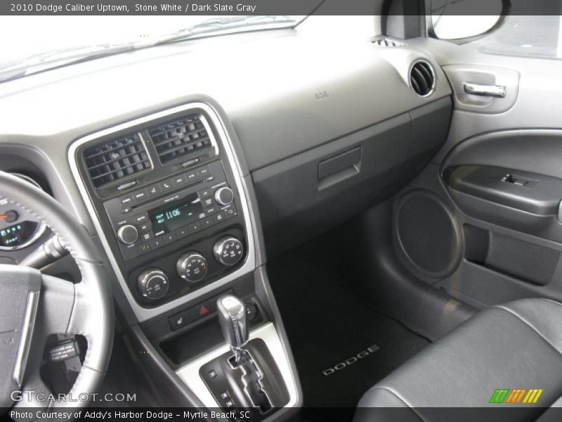 Stone White / Dark Slate Gray 2010 Dodge Caliber Uptown