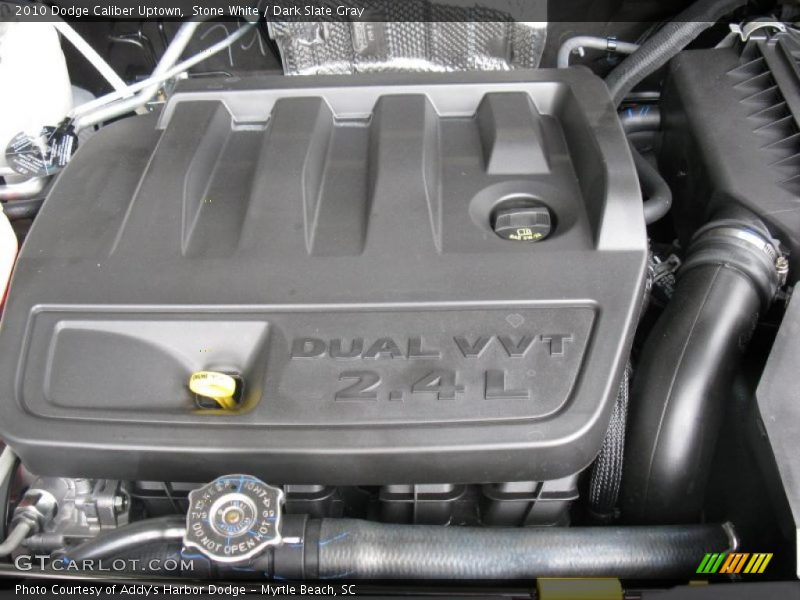 Stone White / Dark Slate Gray 2010 Dodge Caliber Uptown