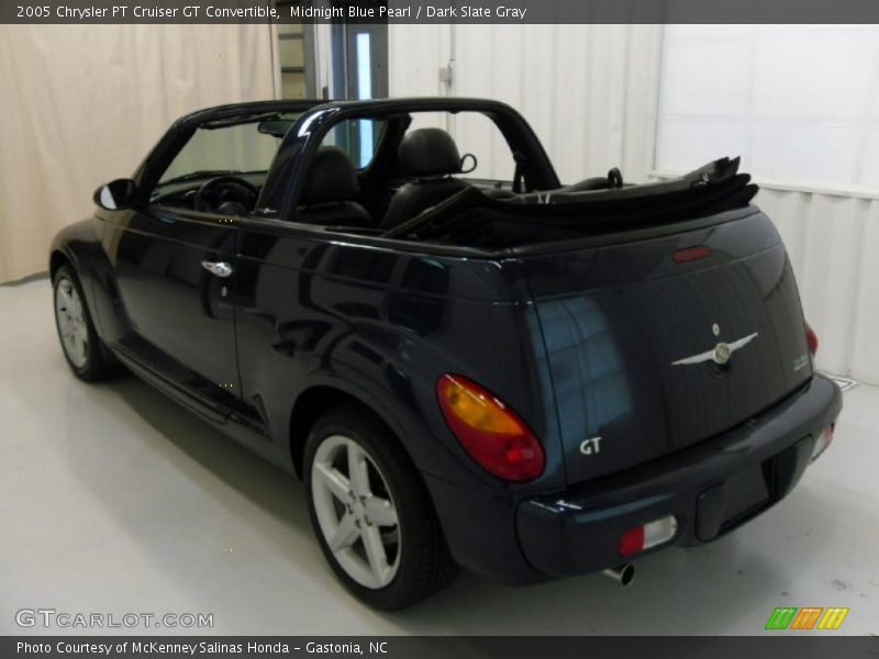Midnight Blue Pearl / Dark Slate Gray 2005 Chrysler PT Cruiser GT Convertible