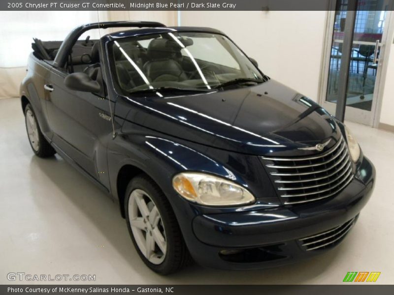 Midnight Blue Pearl / Dark Slate Gray 2005 Chrysler PT Cruiser GT Convertible