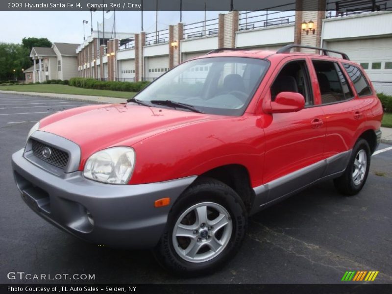 Canyon Red / Gray 2003 Hyundai Santa Fe I4