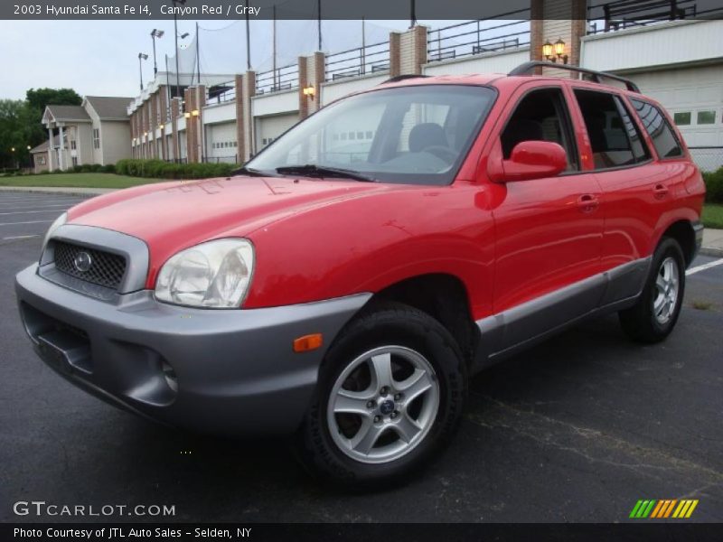 Canyon Red / Gray 2003 Hyundai Santa Fe I4