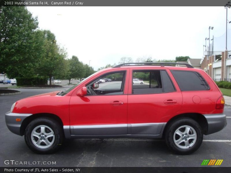 Canyon Red / Gray 2003 Hyundai Santa Fe I4