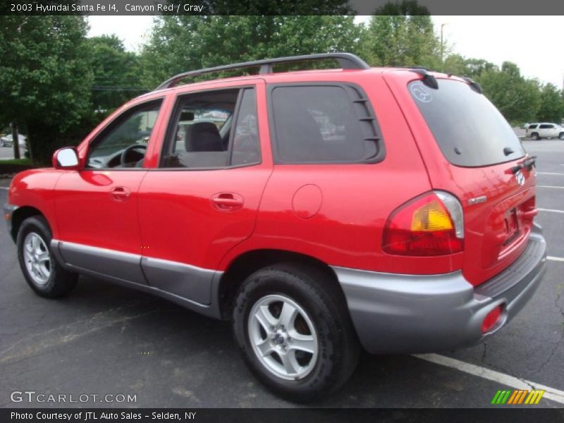 Canyon Red / Gray 2003 Hyundai Santa Fe I4
