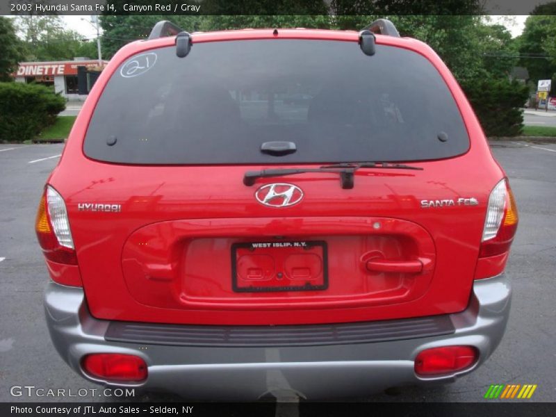 Canyon Red / Gray 2003 Hyundai Santa Fe I4