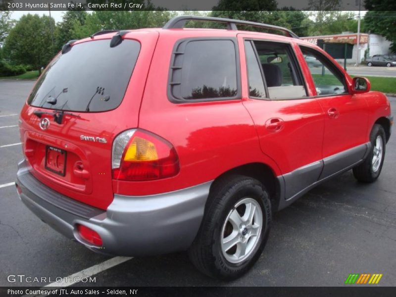 Canyon Red / Gray 2003 Hyundai Santa Fe I4