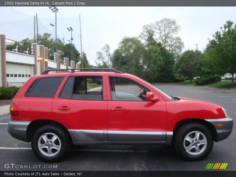 Canyon Red / Gray 2003 Hyundai Santa Fe I4