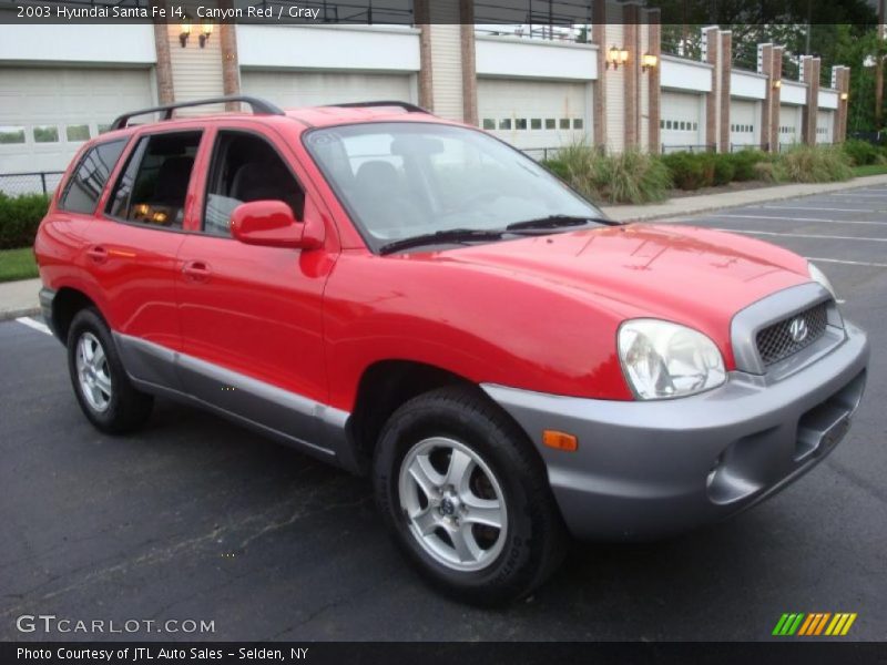 Canyon Red / Gray 2003 Hyundai Santa Fe I4