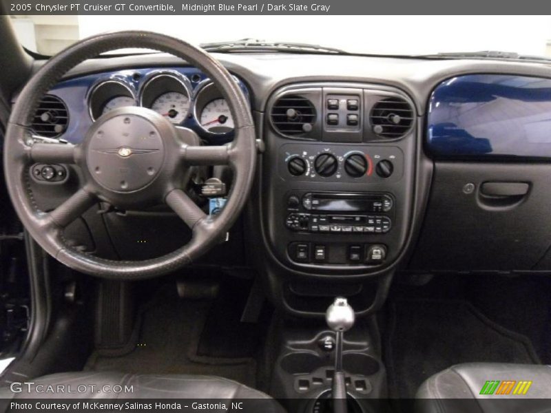 Midnight Blue Pearl / Dark Slate Gray 2005 Chrysler PT Cruiser GT Convertible