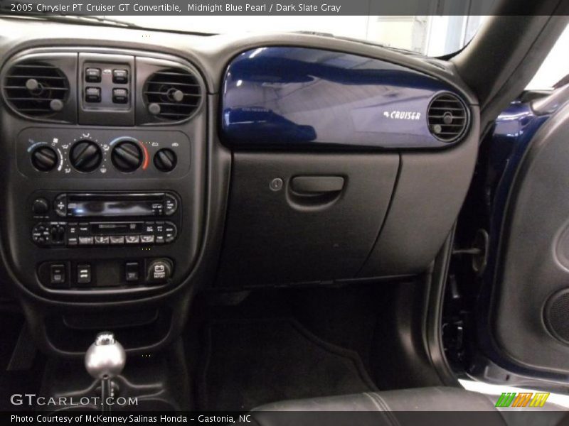 Midnight Blue Pearl / Dark Slate Gray 2005 Chrysler PT Cruiser GT Convertible